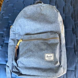 Gently used Herschel Backpack Denim Blue